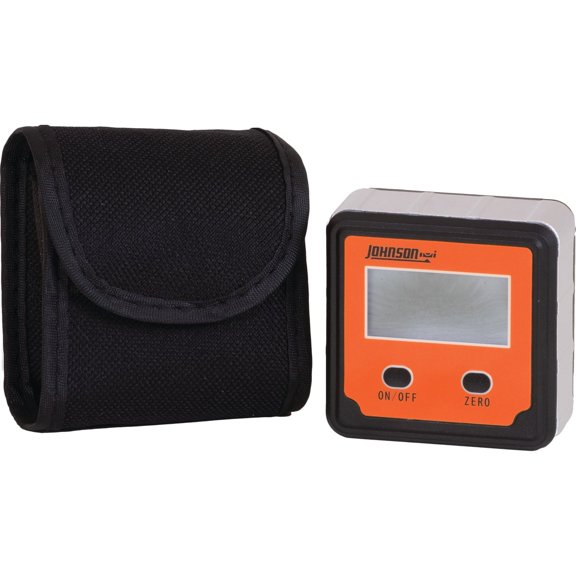 Johnson Level & Tool 1886-0000 Magnetic Digital Angle Locator w/ 2 Buttons, Orange, 1 Locator