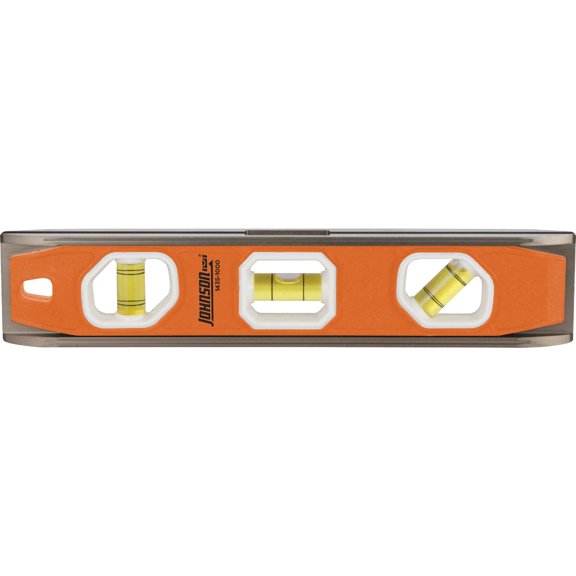 Johnson Level Torpedo Level 211310 Professional Magnetic - 3 Vials - Multicolor  Residential Use, Standard Application