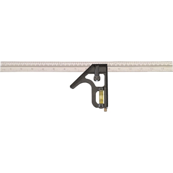 Johnson Level & Tool Combination Square,16 In,Zinc 420EM