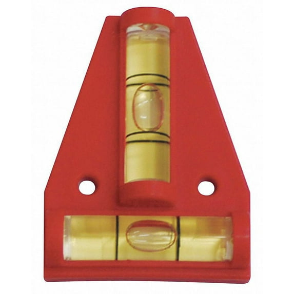 Johnson Cross Check Level,Acrylic,2-1/4 In,PK10