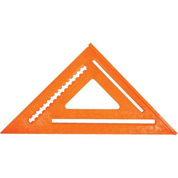 Johnson Level & Tool RAS-70B-ORAN Structo-Cast Rafter Square, 7", Orange, 1 Square