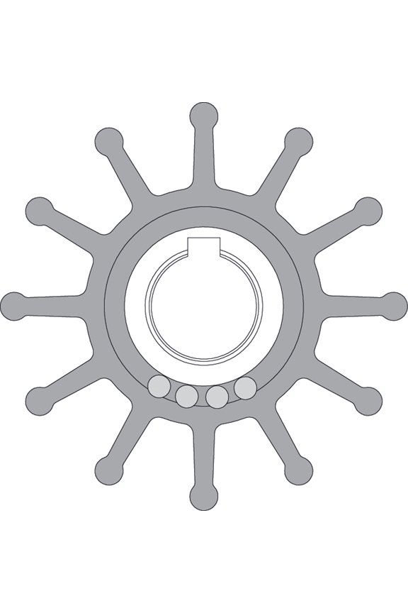 09-701B-1 Original Impeller, MC97 - 2.45" OD x 1.25" W