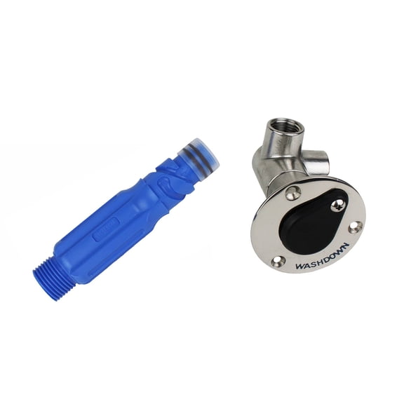 Johnson Pump 61122 Deck Wash Double Outlet 2 Way Flush