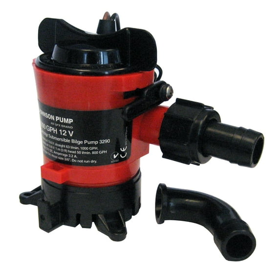 Johnson Pumps 32903 Cartridge Bilge 1000GPH1 2V Durable Plastic Boating Bilge Pumps