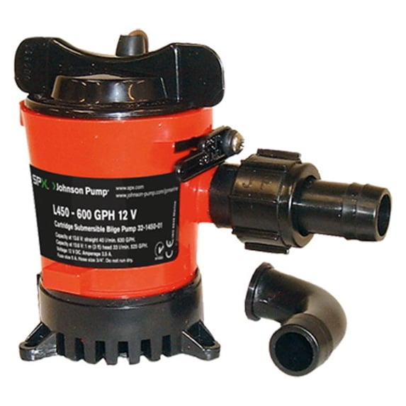 Johnson Pumps 32903 Cartridge Bilge 1000GPH1 2V Durable Plastic Boating Bilge Pumps