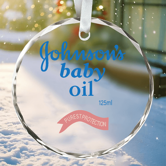 Johnson'S Baby Oil Purest Protection Ornament, Home Decoration, Crystal Glass Ornament