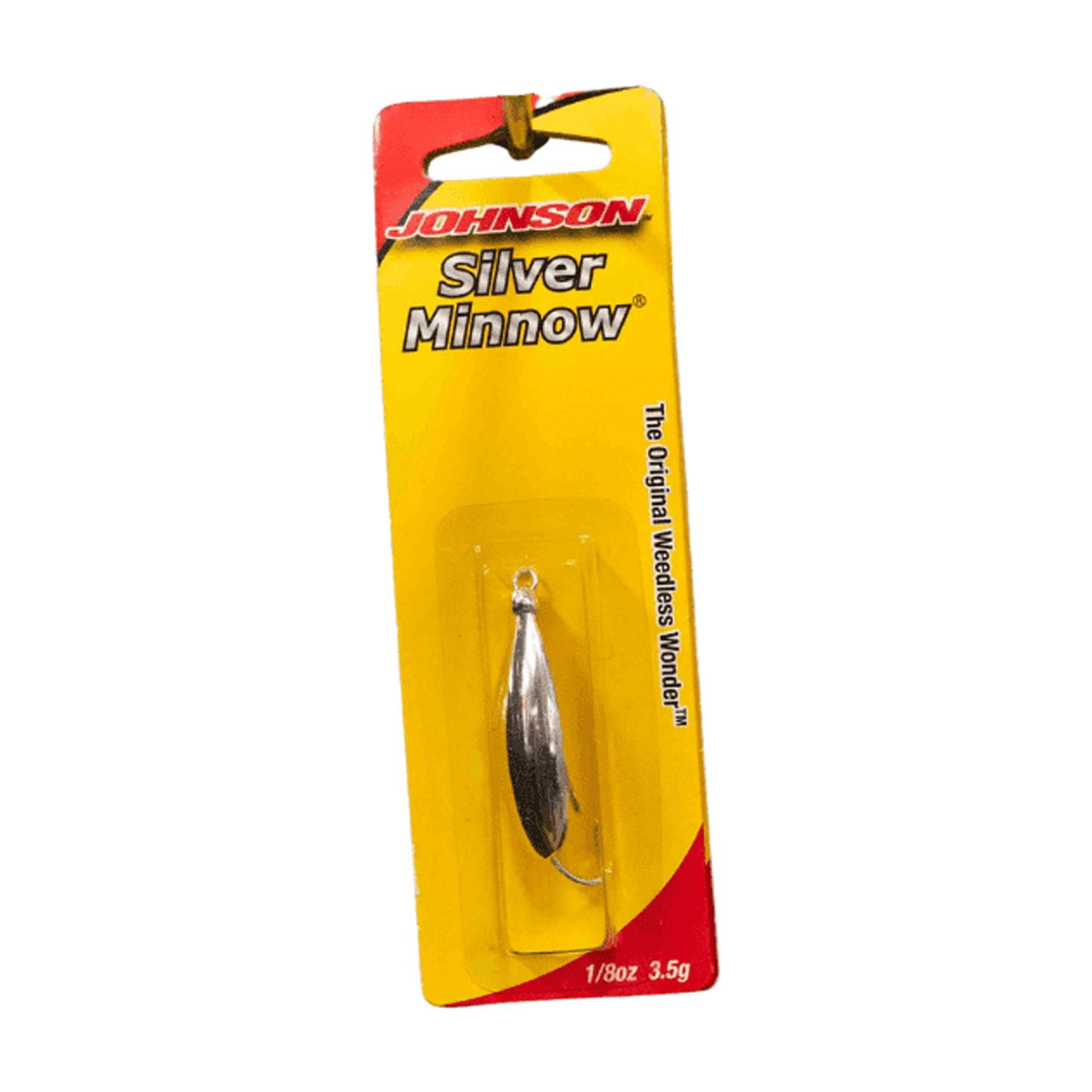 Johnson Silver Minnow Fishing Lure, Silver, 1.75 in