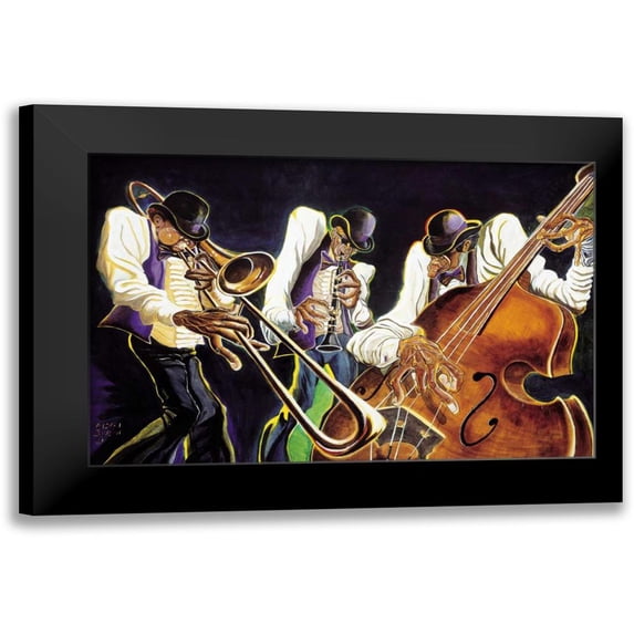 Johnson, Steven 14x11 Black Modern Framed Museum Art Print Titled - Jamming