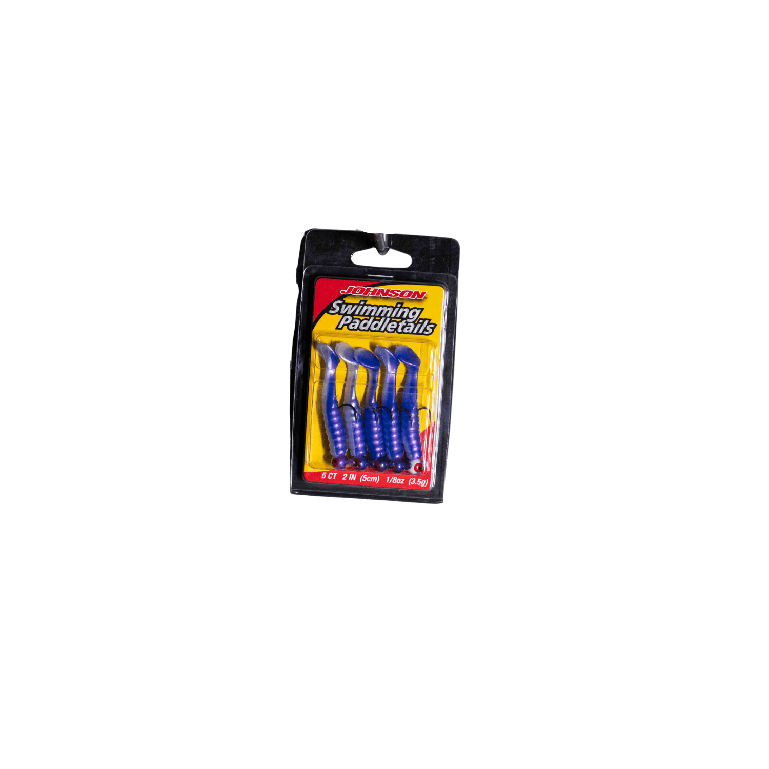 Johnson Swimming Paddletail Fishing Lure, Purple Pearl, 2.1 in