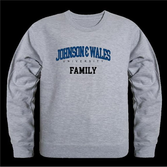 Johnson & Wales University Wildcats Family Crewneck Sweatshirt, Heather Grey - Extra Large