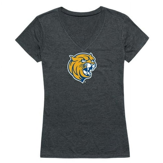 Johnson & Wales University Wildcats Women Cinder Short Sleeve T-Shirt, Heather Charcoal - Large