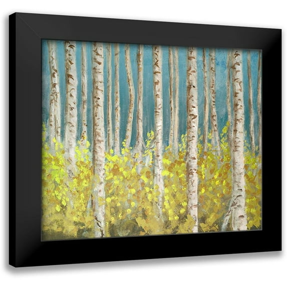 Johnson, Walt 14x12 Black Modern Framed Museum Art Print Titled - Golden Birchwood