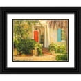 thumbnail image 1 of Johnson, Walt 14x12 Black Ornate Wood Framed with Double Matting Museum Art Print Titled - Front Garden Tuscan Dreams I, 1 of 4