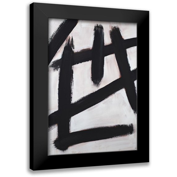 Johnson, Walt 14x18 Black Modern Framed Museum Art Print Titled - Ink Strokes