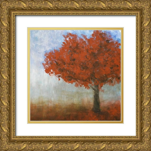 Johnson, Walt 26x26 Gold Ornate Wood Framed with Double Matting Museum Art Print Titled - Eternal Tree