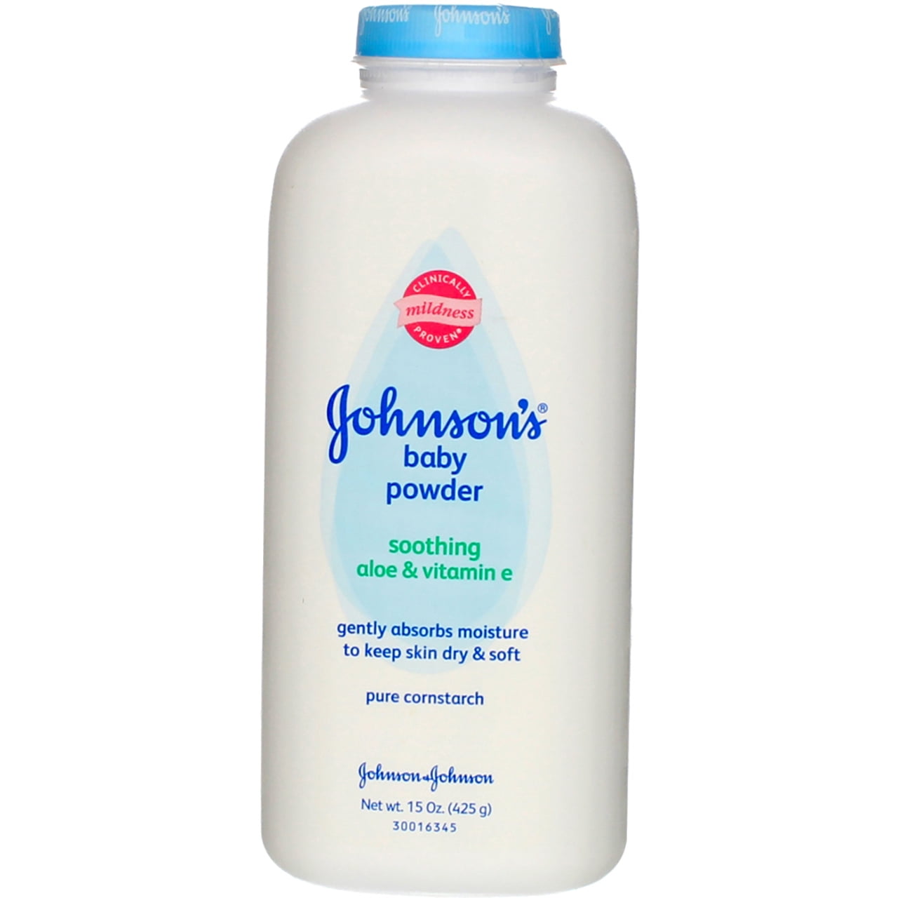 JOHNSON'S Aloe & Vitamin E Baby Powder 15 oz (Pack of 6)