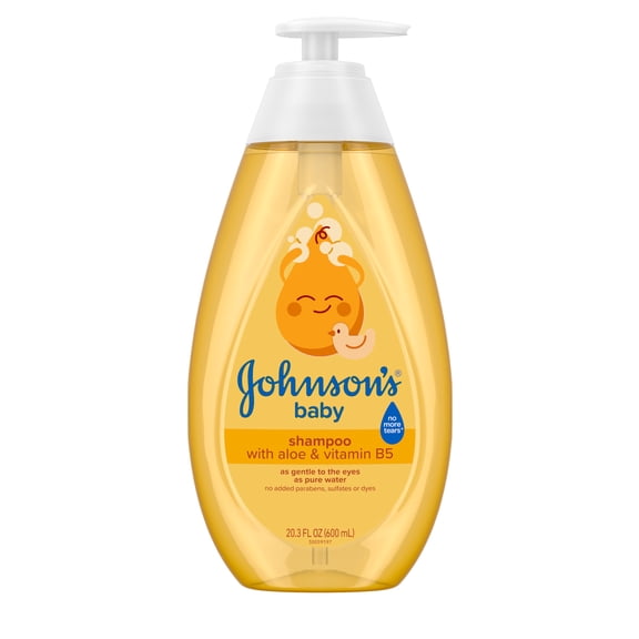 Johnson's Baby Shampoo with Aloe & Vitamin B5, Tear-Free, 20.3 fl. oz