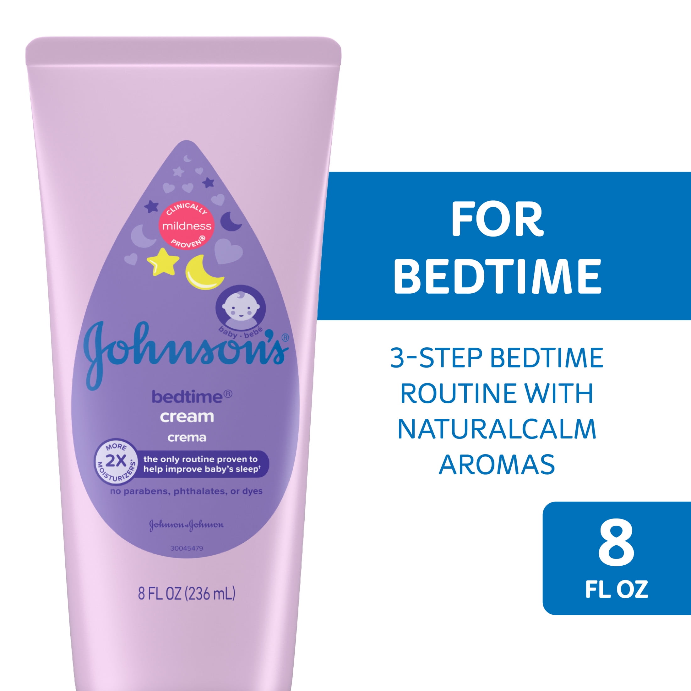 Johnson's Baby Bedtime Moisturizing Cream, Relaxing Aromas, 8 fl. oz