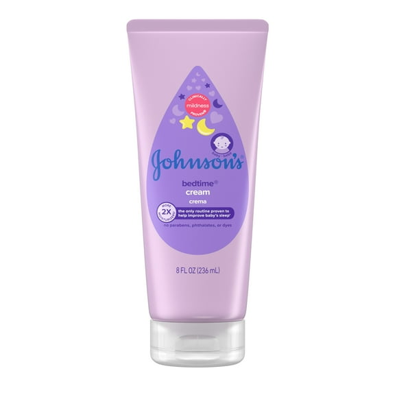 Johnson's Baby Bedtime Moisturizing Cream, Relaxing Aromas, 8 fl. oz