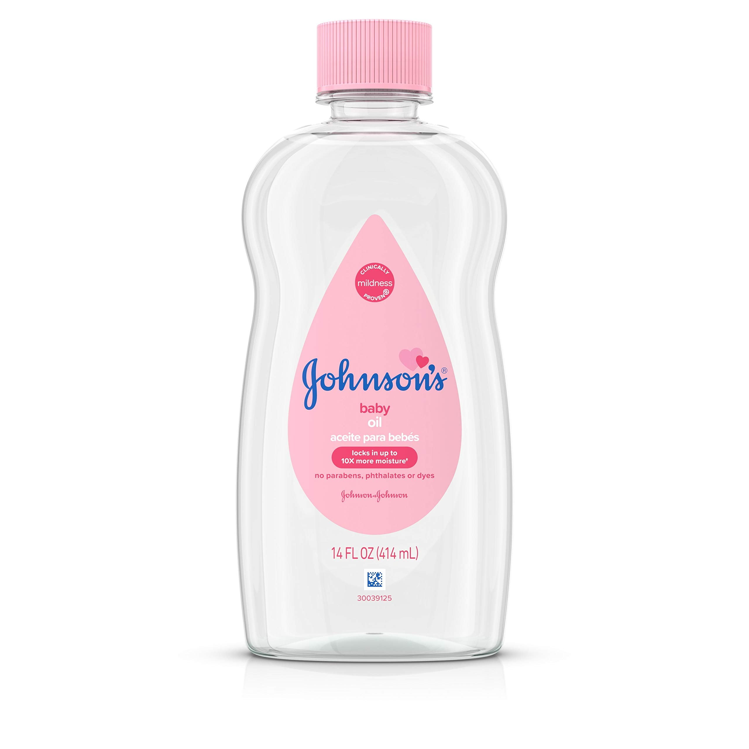 Johnson's Baby Oil, Mineral Oil, Baby Massage Oil, Original, 14 fl. oz