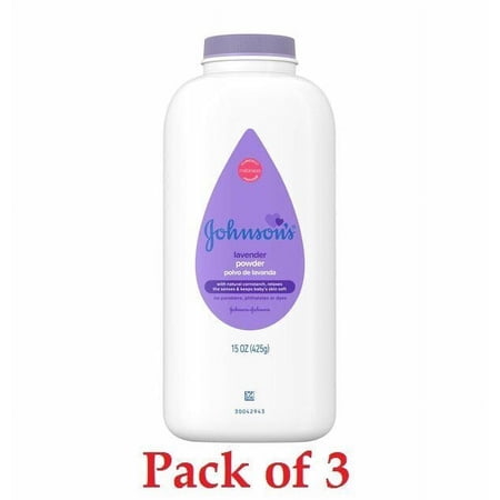 Johnson's Baby Powder Diaper Rash w/ Lavender & Chamomile, 15oz, 3-Pack