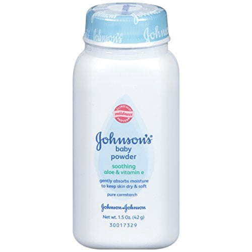 Johnson's Baby Powder Soothing Aloe & Vitamin E 1.50 oz (2 Pack)