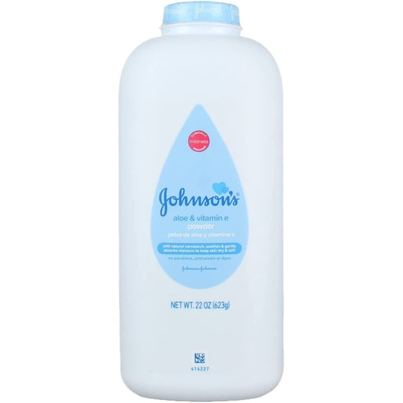 Johnson's Baby Powder, Soothing Aloe & Vitamin E, 22 oz