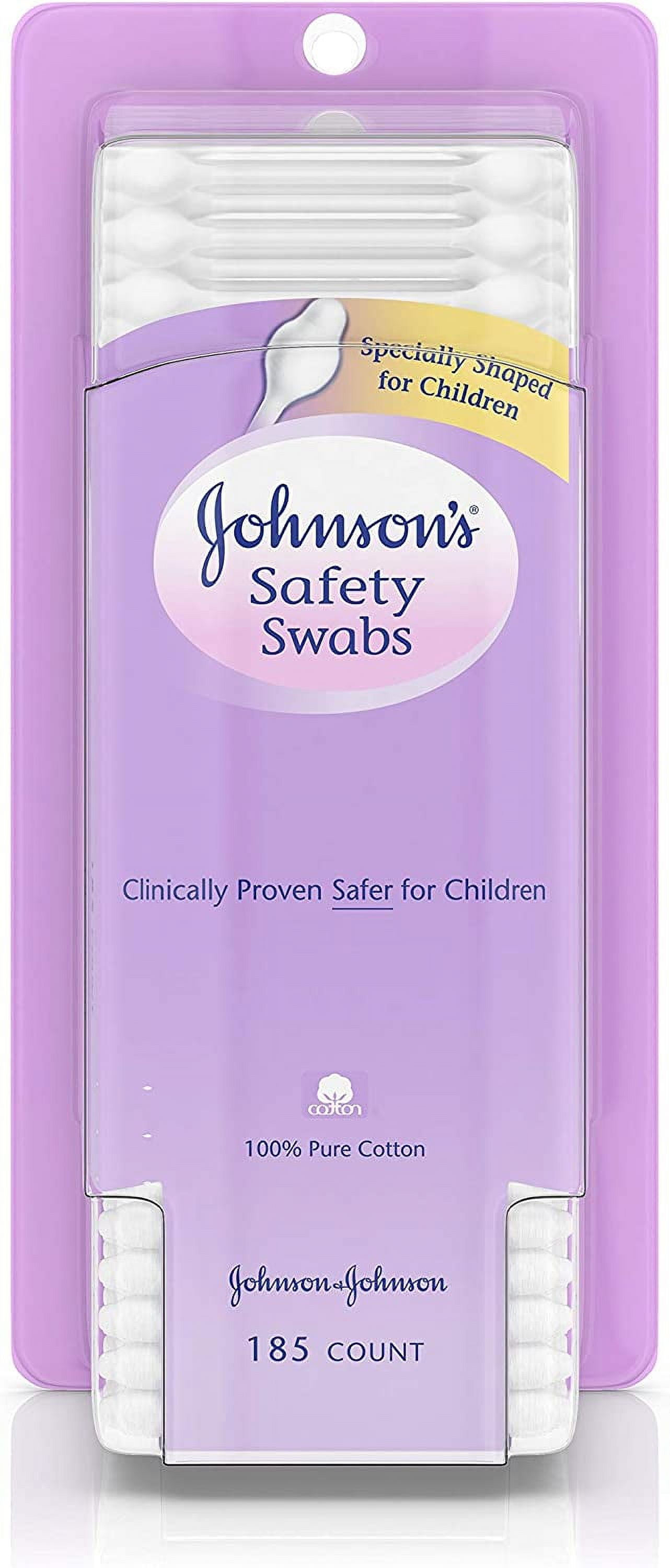 Johnson's Baby Safety Swabs 185 Each