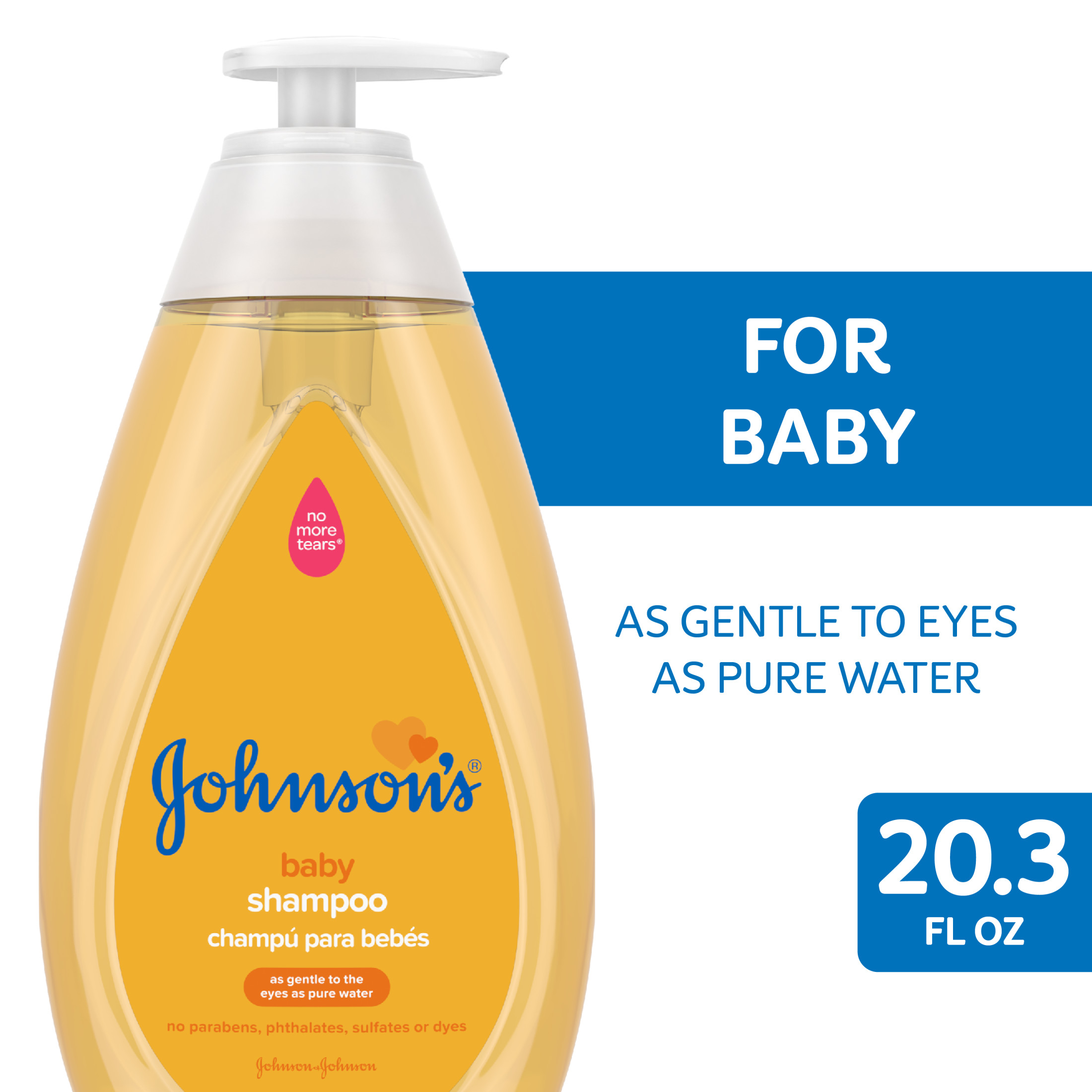 Johnson's Baby Shampoo with Gentle Tear-Free Formula, 20.3 oz - image 1 of 9