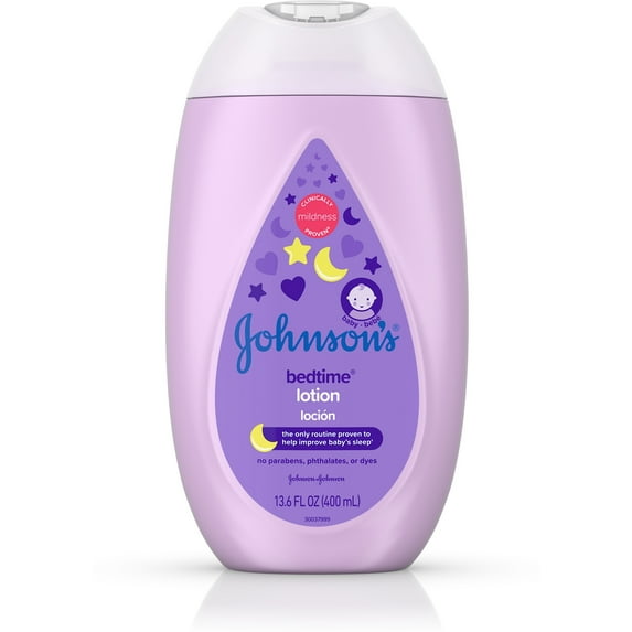 Johnson�s Bedtime Baby Lotion with NaturalCalm Essences, Hypoallergenic & Paraben Free 13.6 oz (Pack of 2)