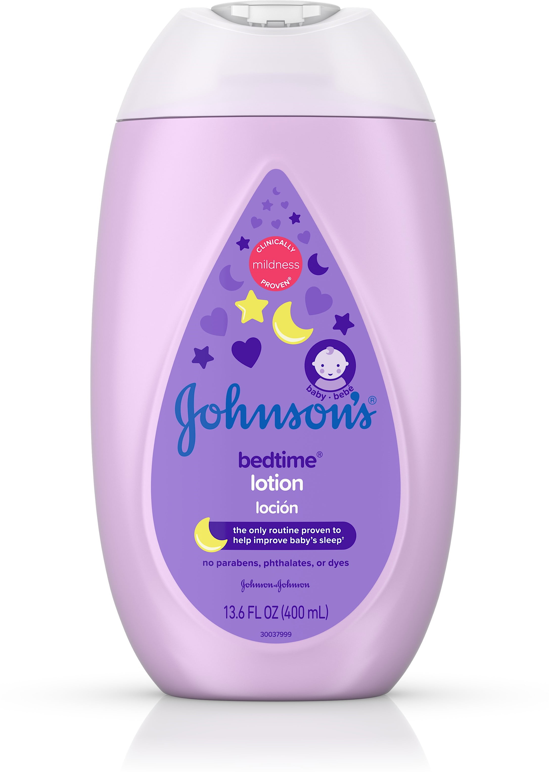 Johnson's Moisturizing Bedtime Baby Lotion, Paraben-Free, 13.6 Fl. Oz, 6-Pack