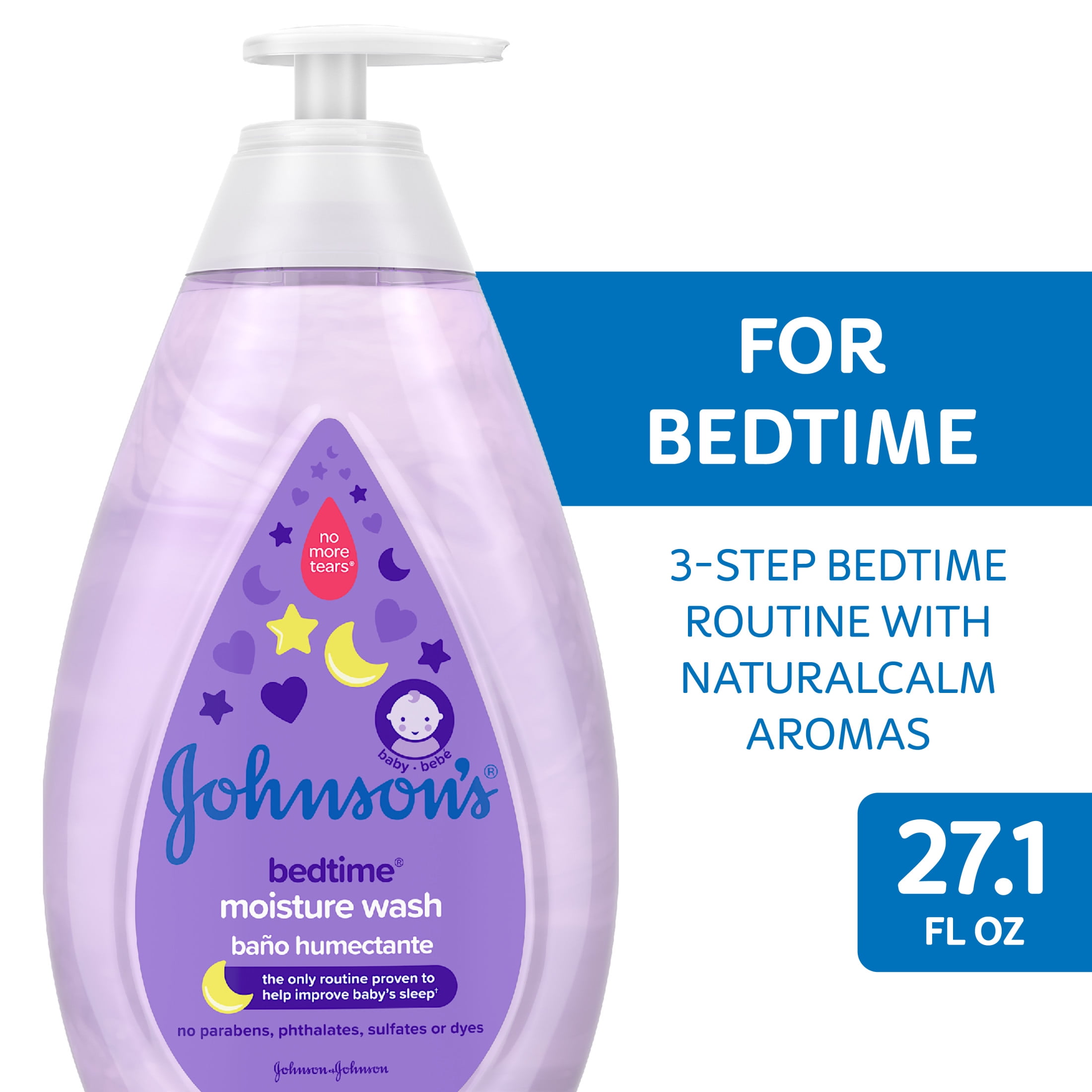 Johnson's Bedtime Baby Moisture Wash with Soothing Aromas, 27.1 fl. oz