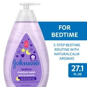 Johnson's Bedtime Baby Moisture Bath Body Wash with Soothing Aromas, 27.1 fl oz