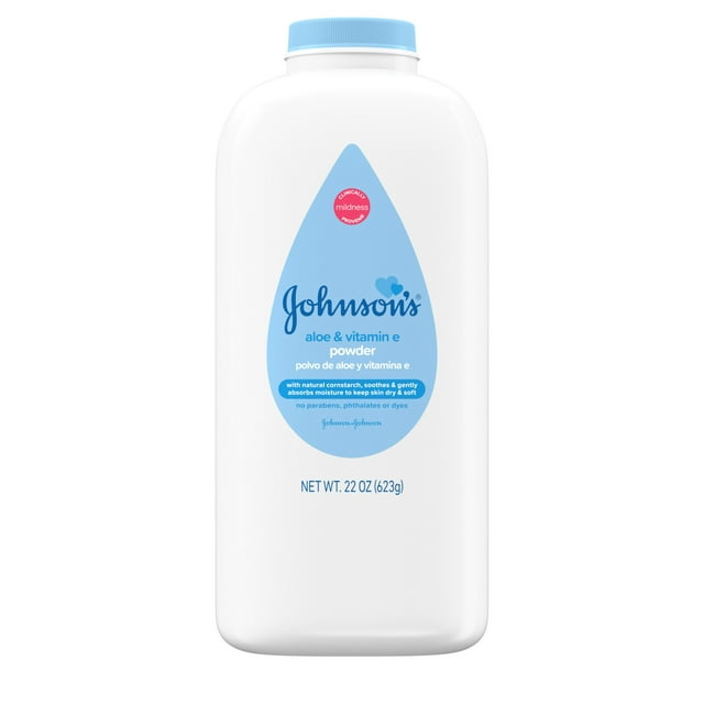Johnson's Cornstarch Baby Powder with Aloe & Vitamin E, 22 oz