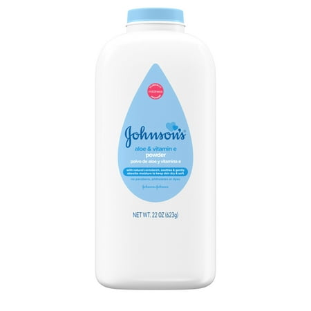 Johnson's Cornstarch Baby Powder with Aloe & Vitamin E, Talc Free, 22 oz