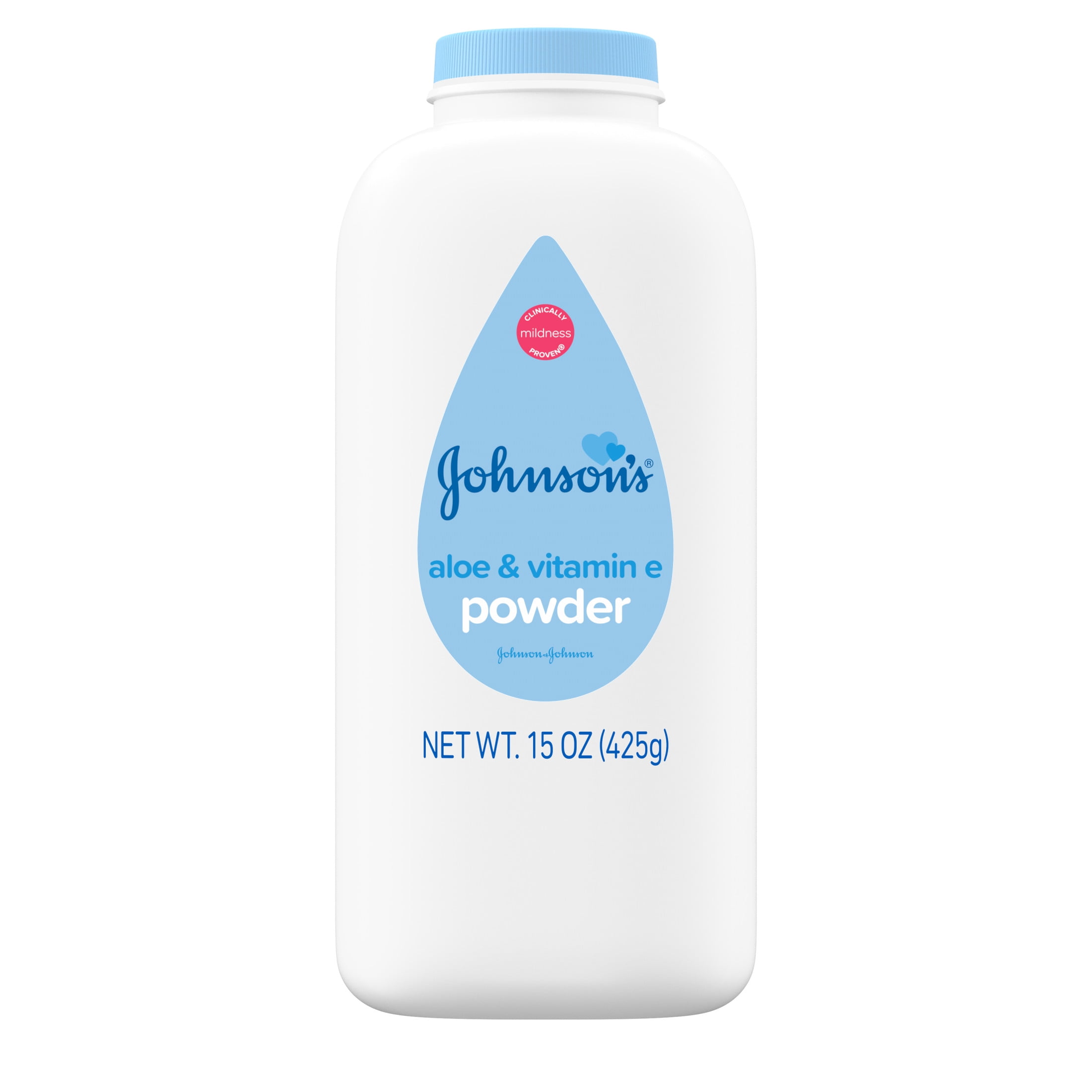 Johnson's Cornstarch Baby Powder with Aloe & Vitamin E, 15 oz