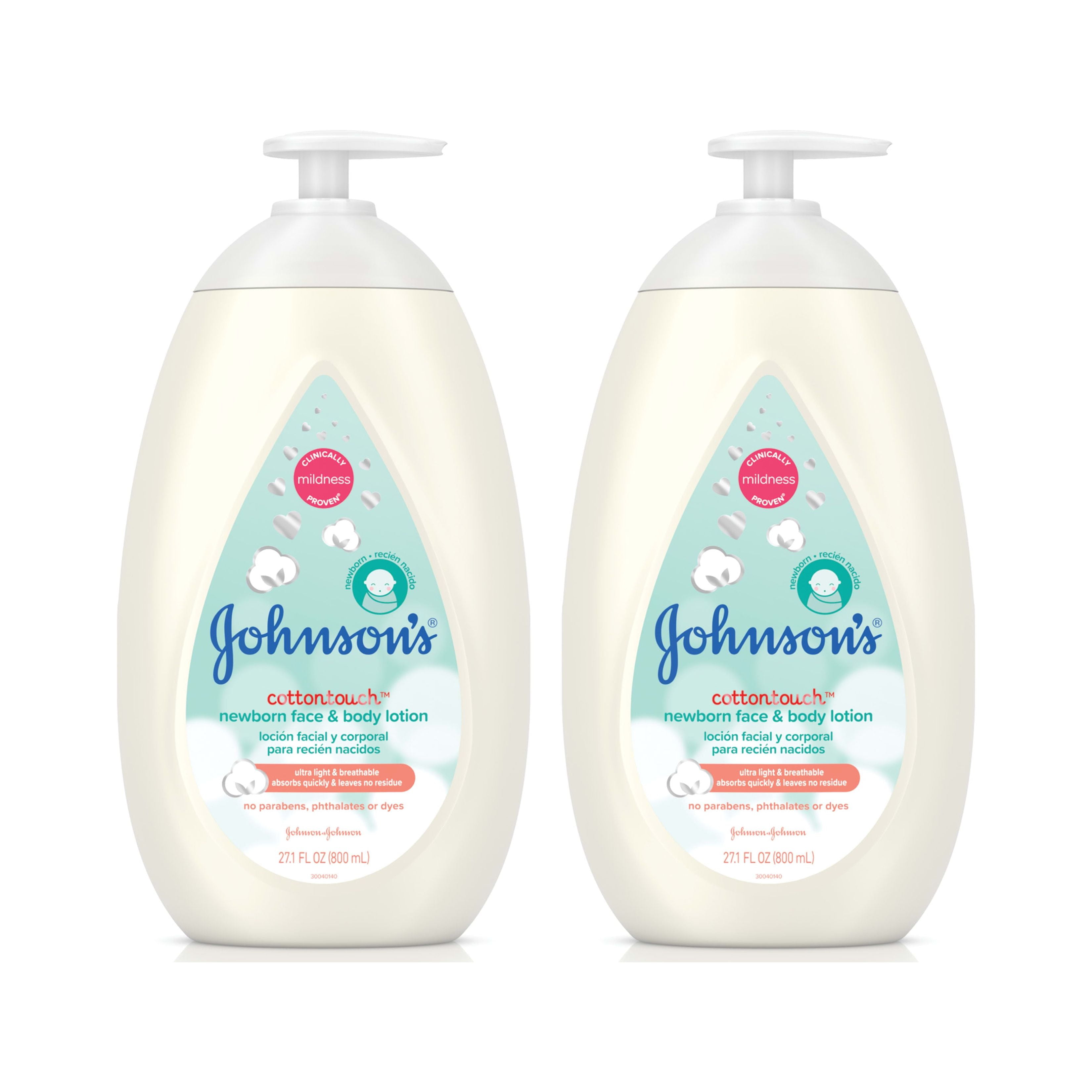 Johnson's CottonTouch Newborn Baby Face and Body Lotion, 27.1 fl. oz