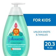 Johnson's Detangling 2-in-1 Kids Shampoo & Conditioner, Hair Products, 20.3 fl oz