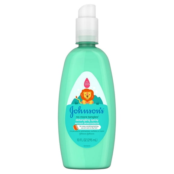 Johnson's No More Tangles Toddler & Kids Hair Detangling Spray to Unlock Knots in Hair - 10 fl oz