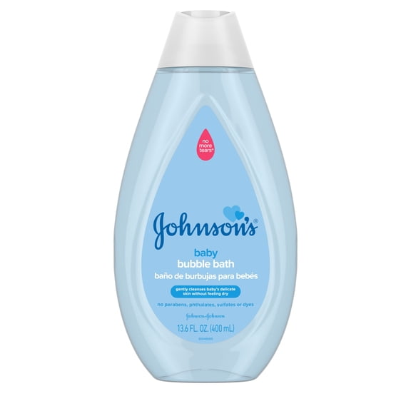 Johnson's Gentle Tear-Free Baby Bubble Bath, Paraben-Free, Hypoallergenic, 13.6 fl. oz (Pack of 3)