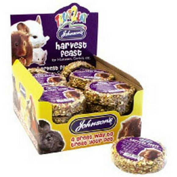 Johnsons Harvest Feast Hamsters And Gerbils Small Animal Treats Case of 18