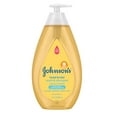 Johnson's HeadToToe Gentle Baby Wash & Shampoo, Body Soft, Newborn Safe, Hypoallergenic, 27.1