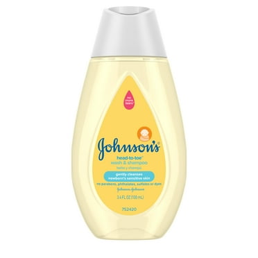 Johnson's Head-To-Toe Gentle Tear-Free Baby Bath Body Wash & Shampoo, 3.4 fl oz
