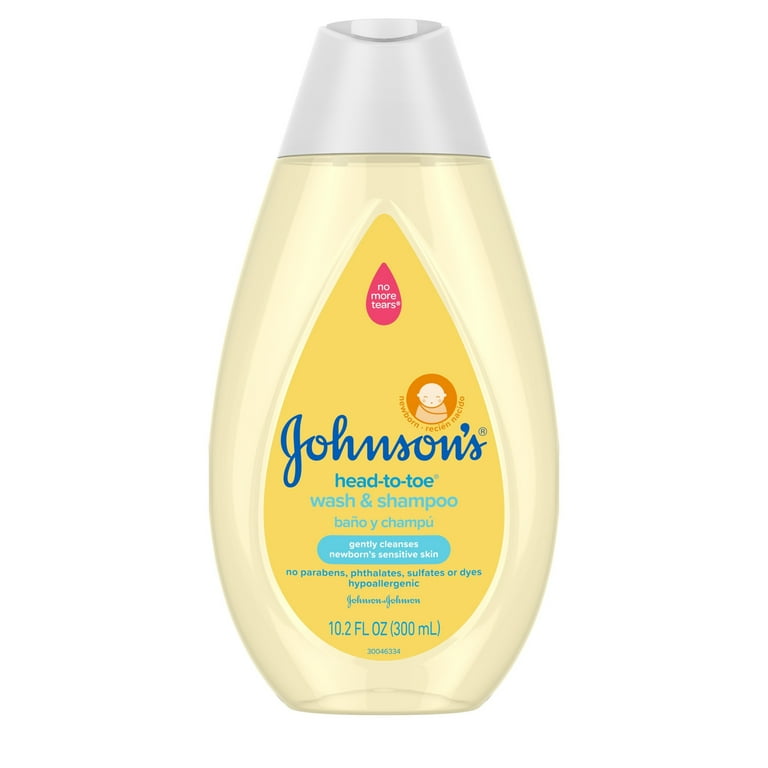 Johnson's Tear-Free Baby Body Wash Shampoo, Moisture Soap for