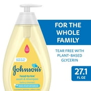Johnson's Head-To-Toe Tear-Free Baby Body Wash and Shampoo, 27.1 oz