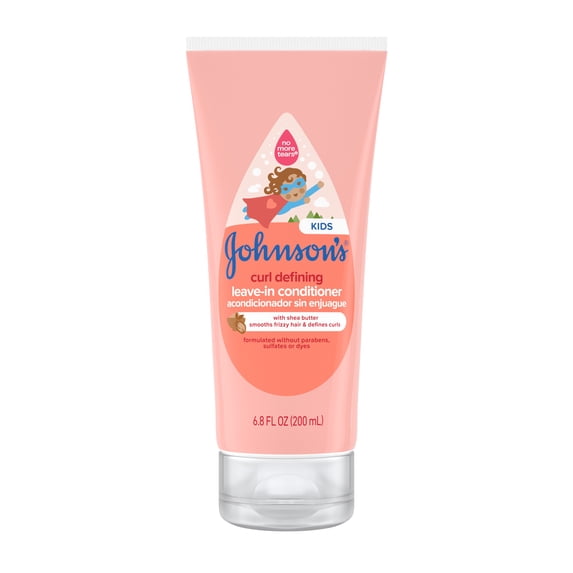 Johnson's Curl Defining Kids' Leave-In Hair Conditioner, 6.8 fl. oz