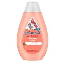 Johnson's Kids, Curl-Defining Shampoo with Shea Butter, Tear-Free, 13.6 FL OZ