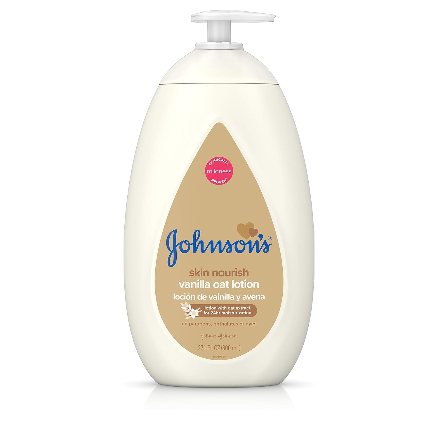 Johnson's Moisturizing Baby Body Lotion with Vanilla & Oat Extract for