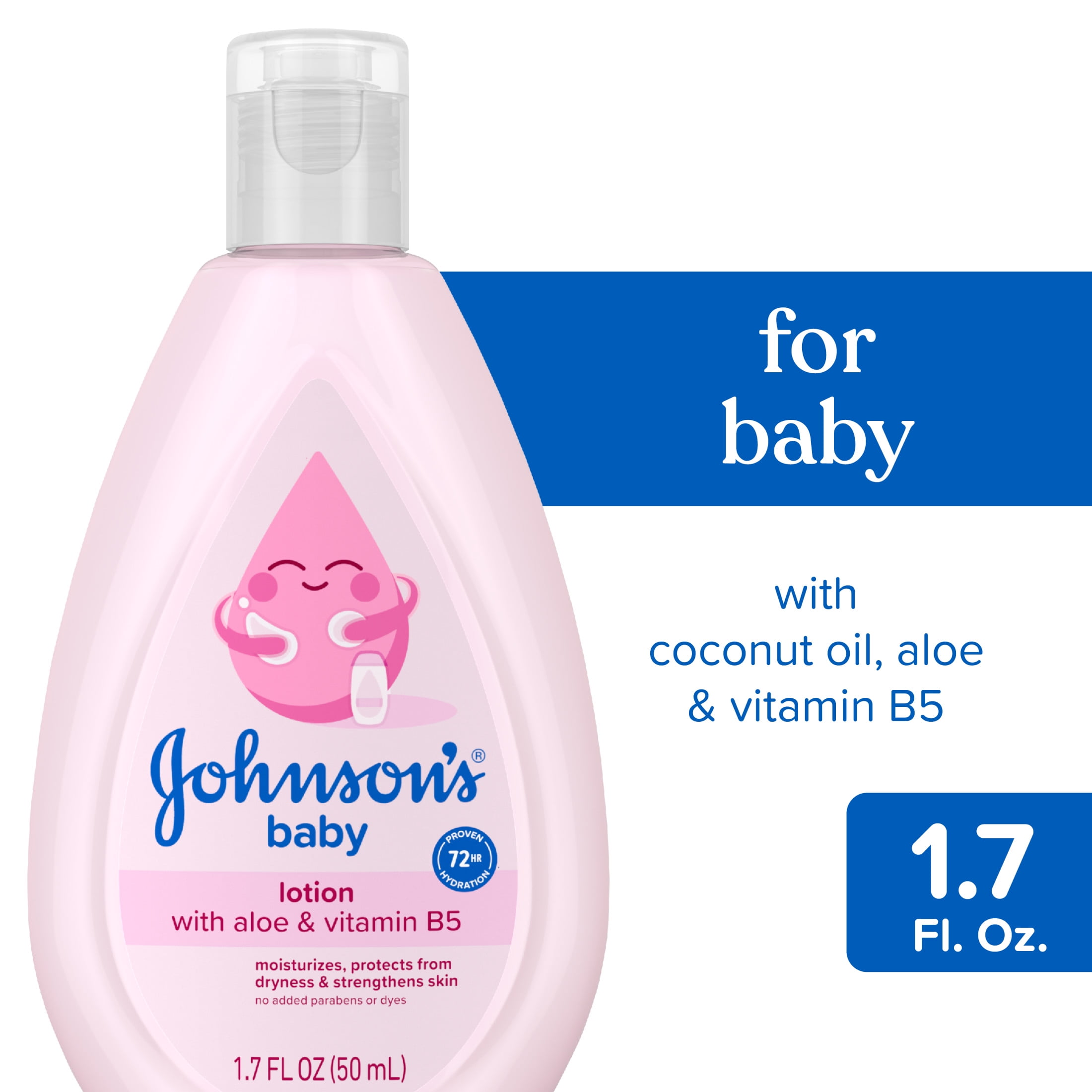 Johnson's Sensitive Care Kids Moisturizing Pink Baby Lotion with