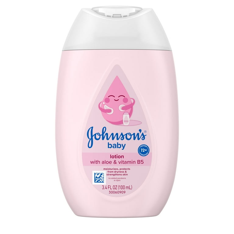 Johnson's Newborn Sensitive Care Pink Baby Lotion, Travel Size